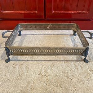 Elegant Vintage Silver-plate Casserole Dish Support